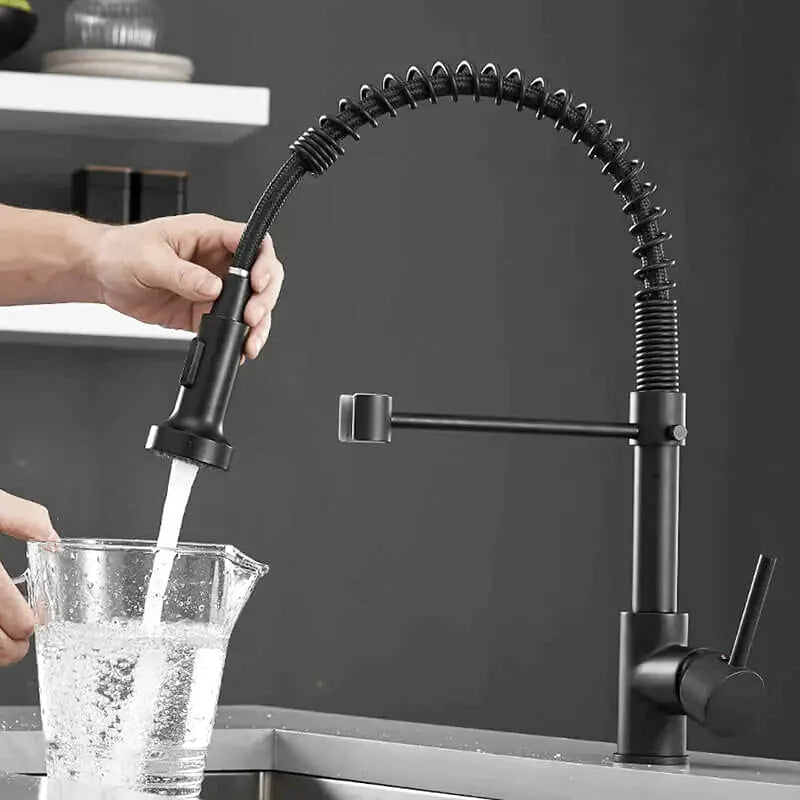 Küchenarmatur mit flexibler Federbrause - Ansicht 12