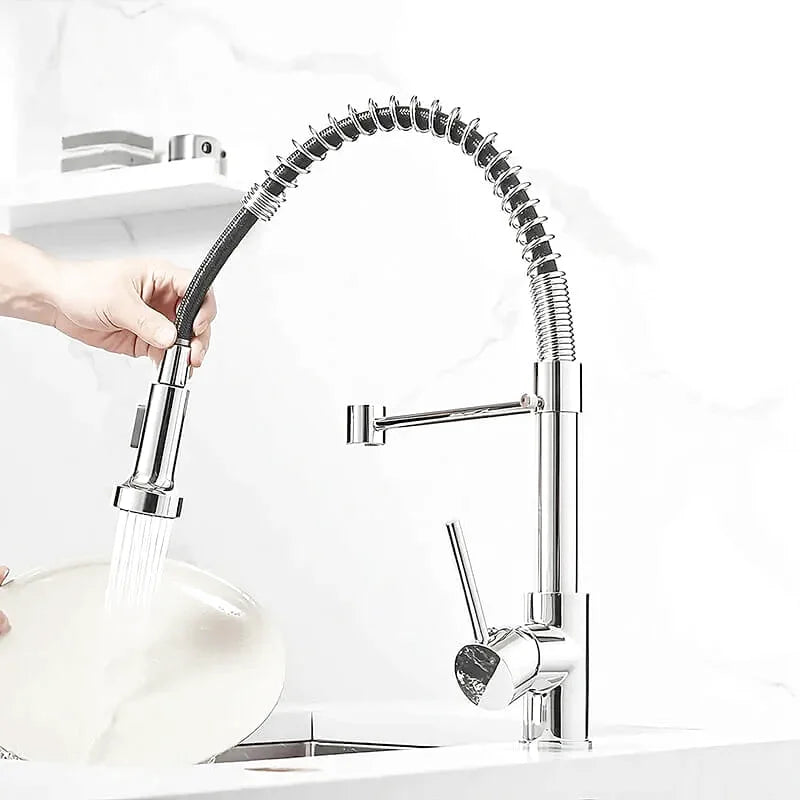 Küchenarmatur mit flexibler Federbrause - Ansicht 8