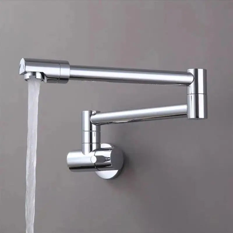 Klappbare Wandarmatur für die Küche in Chrom