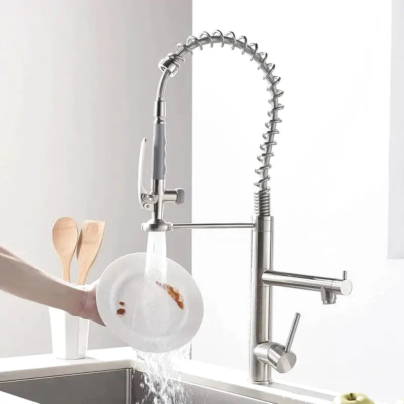 Professionelle Küchenarmatur aus Messing - Ansicht 7