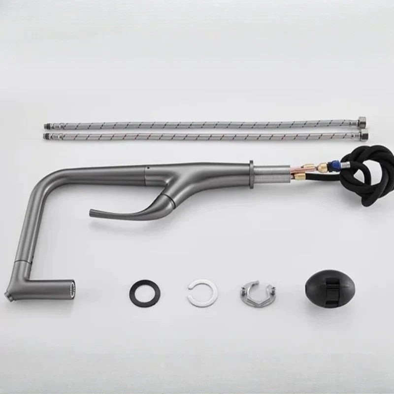 Küchenarmatur aus gebürstetem Messing - Ansicht 9