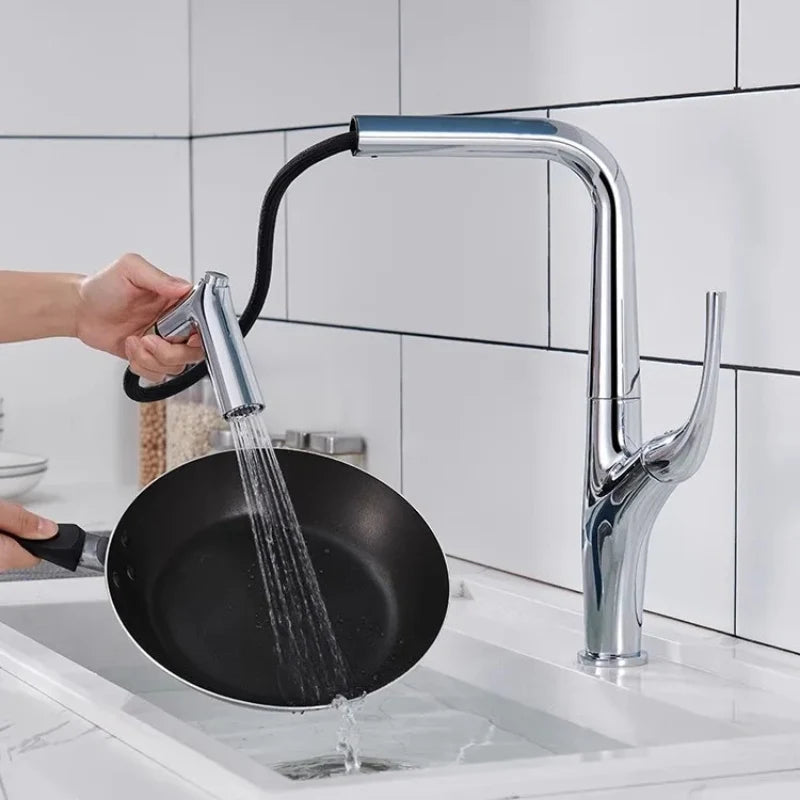 Küchenarmatur aus gebürstetem Messing - Ansicht 6