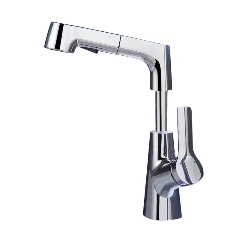 Vorfenster Küchenarmatur höhenverstellbar in Chrom