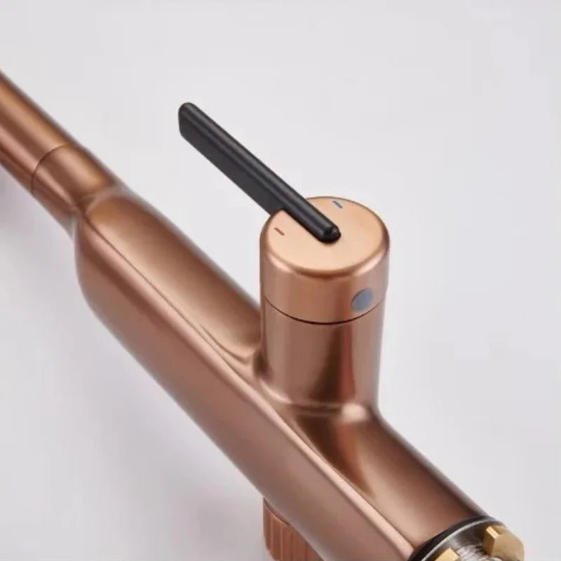 Küchenarmatur in Kupferoptik aus Messing - Ansicht 3